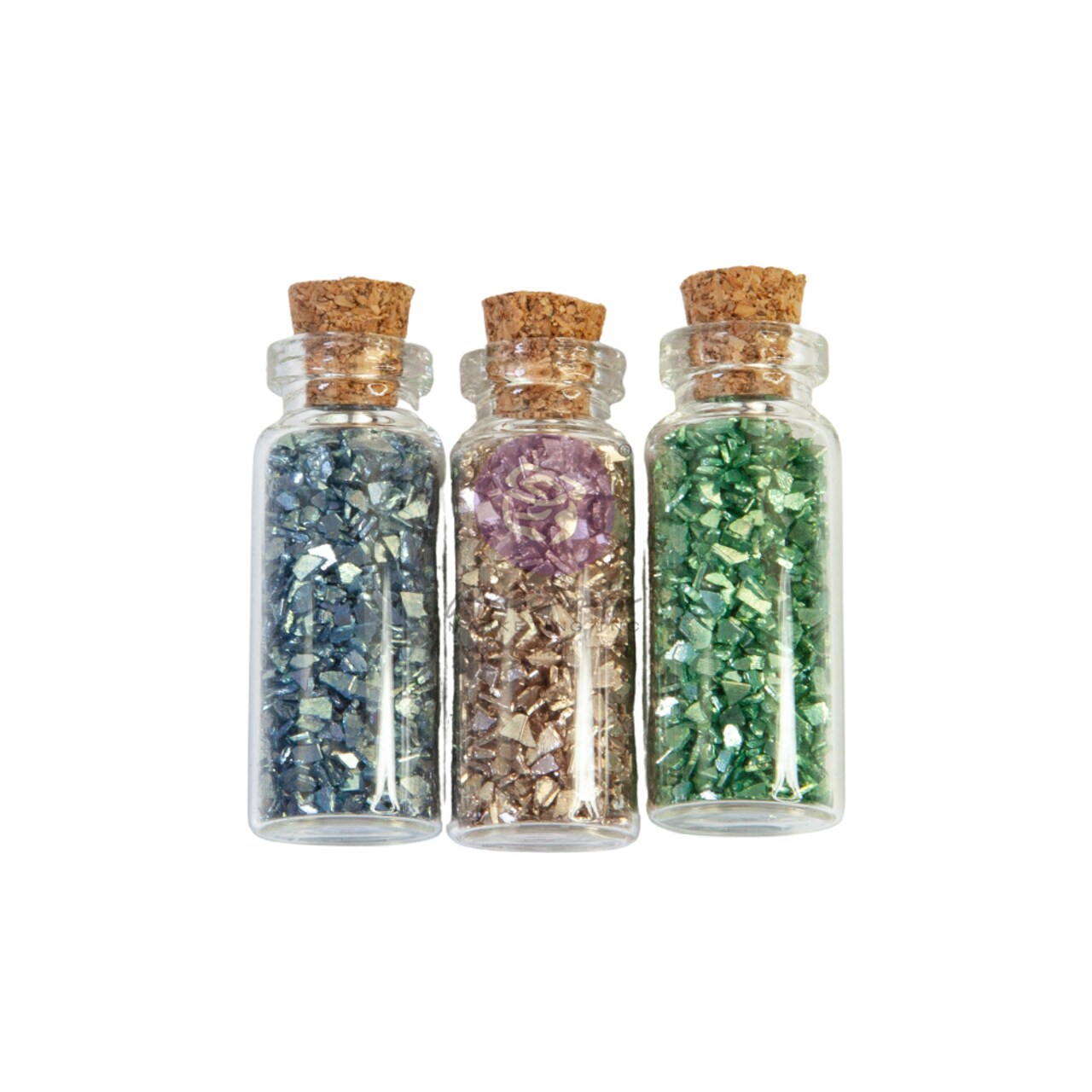 Christmas Sparkle Collection Glass Glitter - 3 vials x 4g each